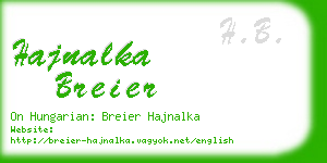 hajnalka breier business card